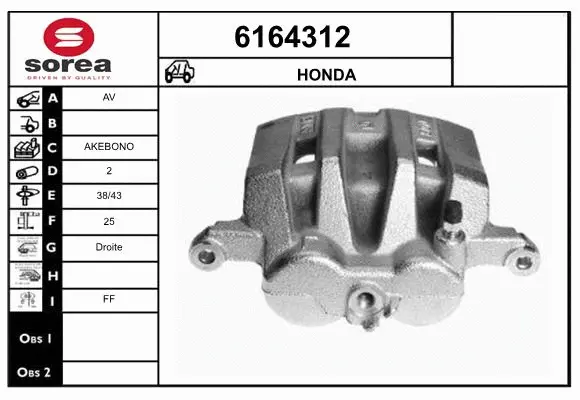 Brake Caliper (6164312)
