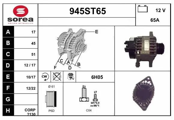 Alternator (945ST65)