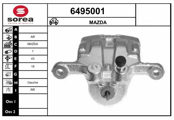 Brake Caliper (6495001)