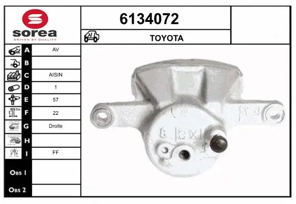 Brake Caliper (6134072)
