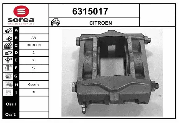 Brake Caliper (6315017)