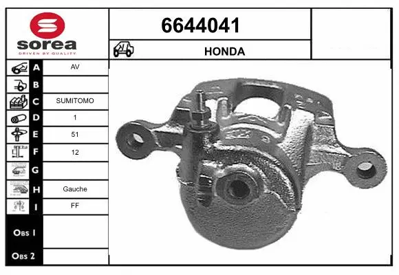 Brake Caliper (6644041)