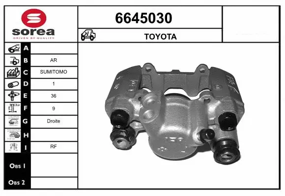 Brake Caliper (6645030)