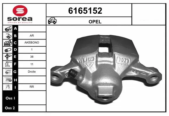 Brake Caliper (6165152)