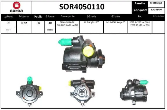 Hydraulic Pump, steering (SOR4050110)