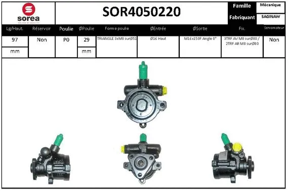 Hydraulic Pump, steering (SOR4050220)