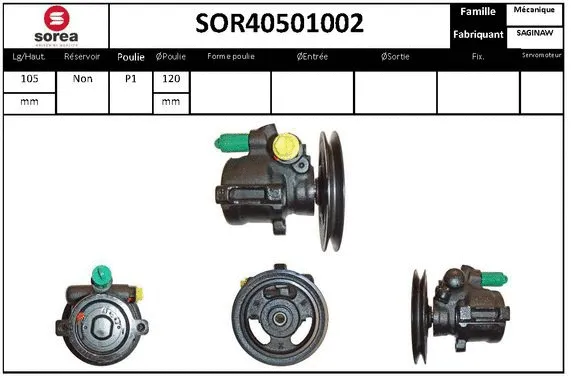 Hydraulic Pump, steering (SOR40501002)