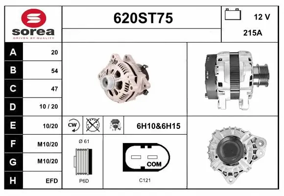 Alternator (620ST75)
