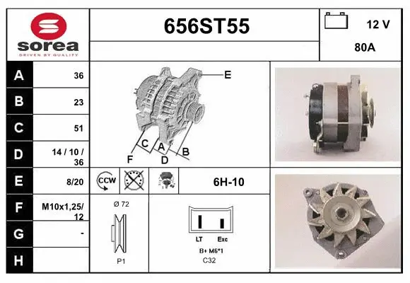 Alternator (656ST55)