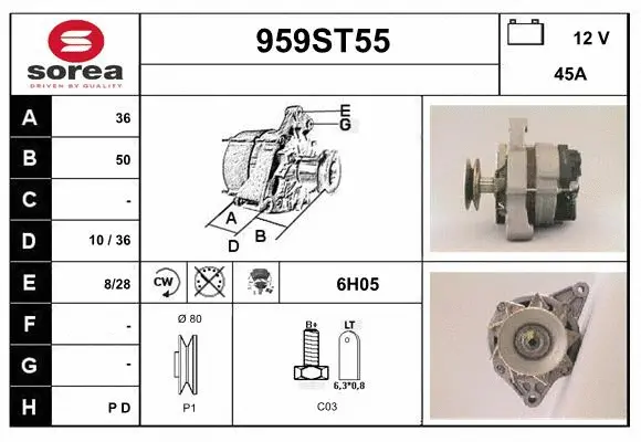 Alternator (959ST55)