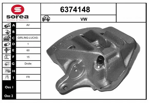Brake Caliper (6374148)