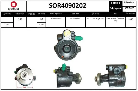 Hydraulic Pump, steering (SOR4090202)