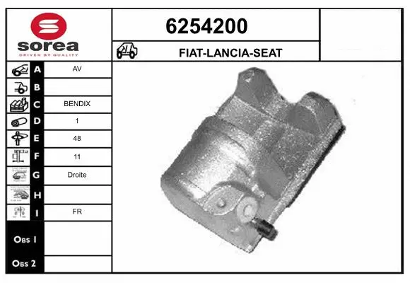Brake Caliper (6254200)