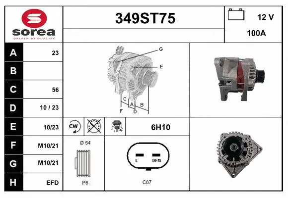 Alternator (349ST75)