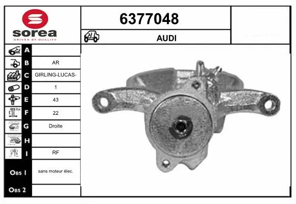 Brake Caliper (6377048)
