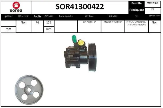 Hydraulic Pump, steering (SOR41300422)