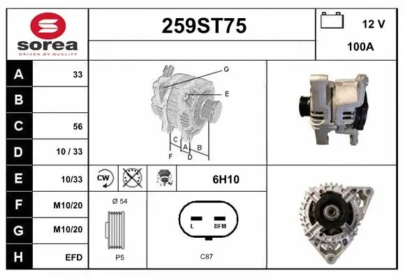Alternator (259ST75)