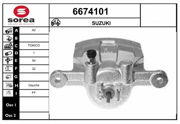 Brake Caliper (6674101)