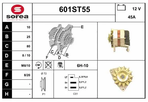 Alternator (601ST55)