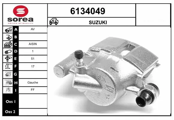 Brake Caliper (6134049)