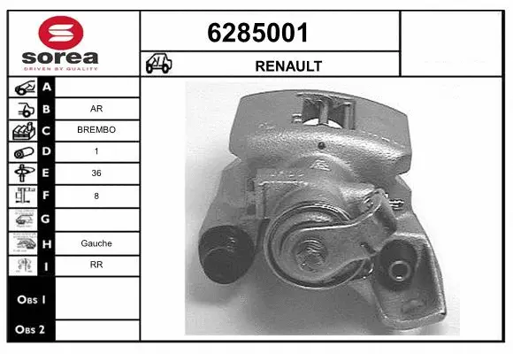 Brake Caliper (6285001)