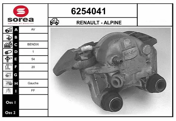 Brake Caliper (6254041)