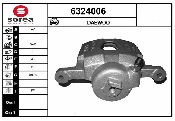 Brake Caliper (6324006)