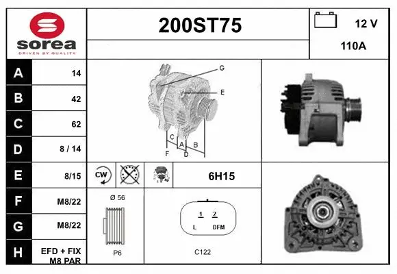 Alternator (200ST75)