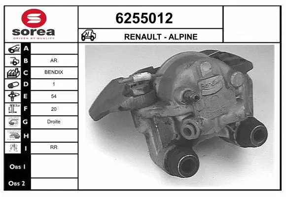Brake Caliper (6255012)