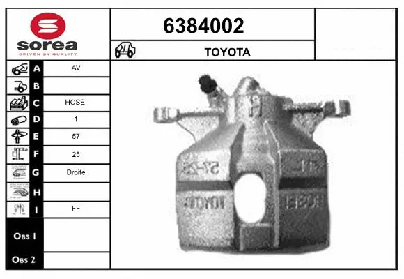 Brake Caliper (6384002)