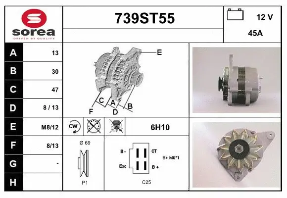 Alternator (739ST55)