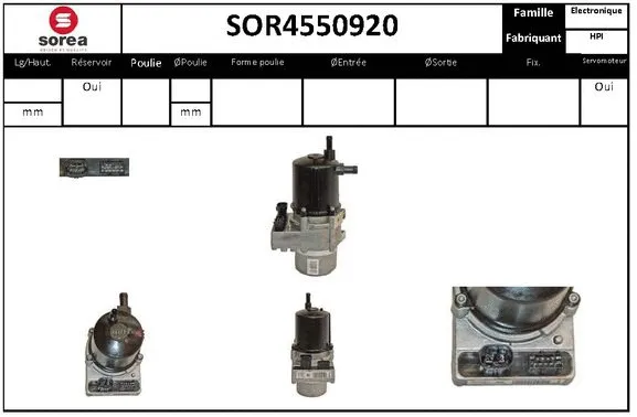 Hydraulic Pump, steering (SOR4550920)