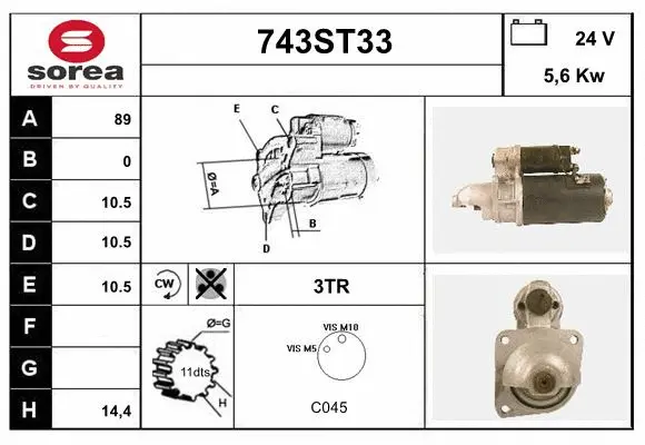 Starter (743ST33)