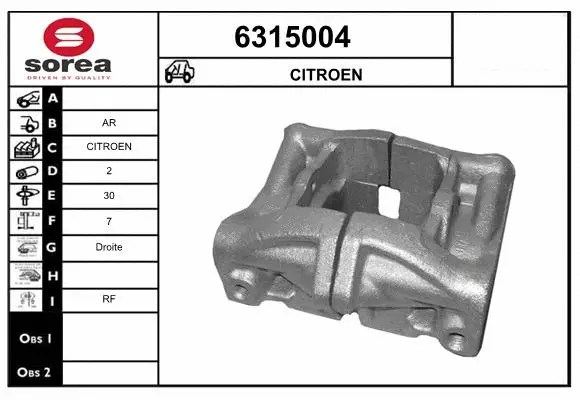Brake Caliper (6315004)