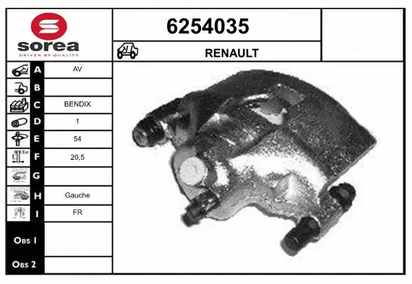Brake Caliper (6254035)