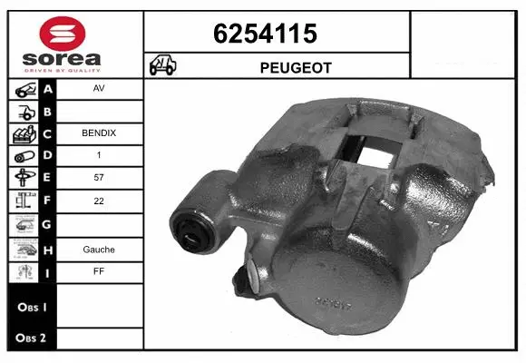 Brake Caliper (6254115)