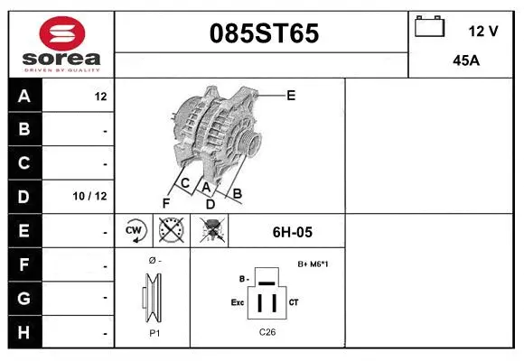 Alternator (085ST65)