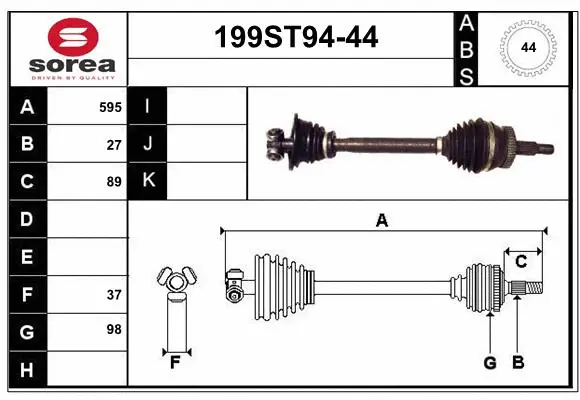 Drive Shaft (199ST94-44)