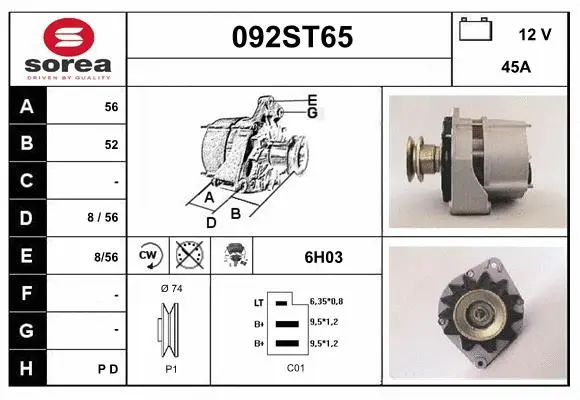 Alternator (092ST65)