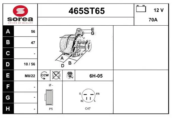 Alternator (465ST65)