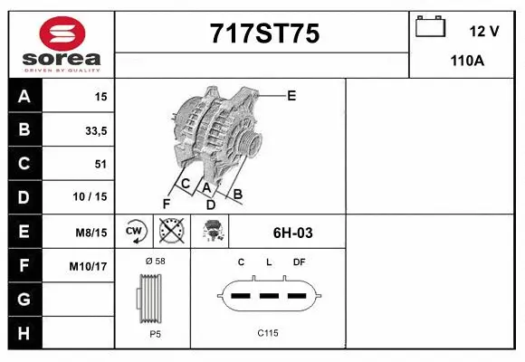 Alternator (717ST75)