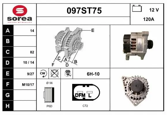 Alternator (097ST75)