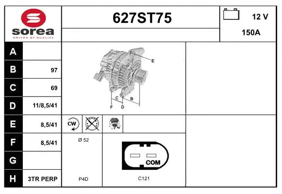Alternator (627ST75)