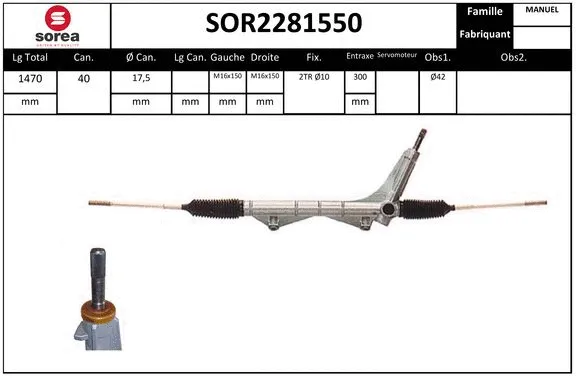 Steering Gear (SOR2281550)