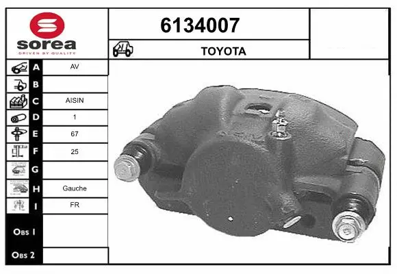 Brake Caliper (6134007)