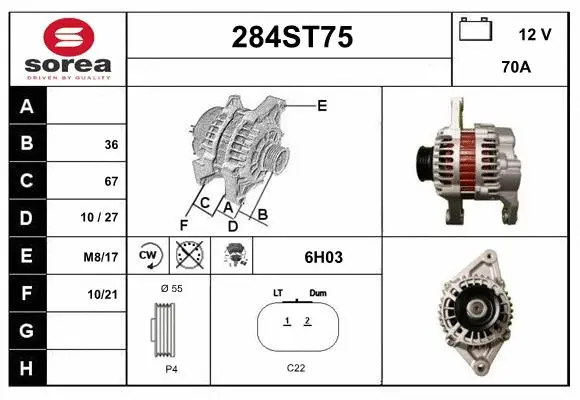 Alternator (284ST75)