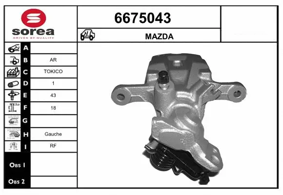 Brake Caliper (6675043)