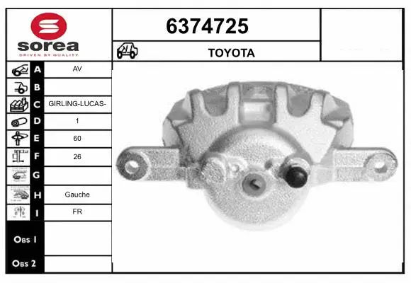 Brake Caliper (6374725)
