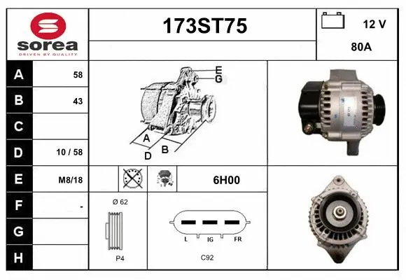 Alternator (173ST75)