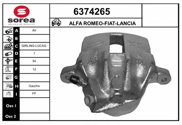 Brake Caliper (6374265)